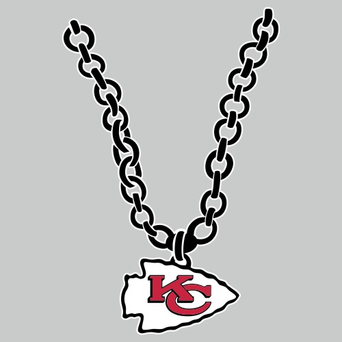 Kansas City Chiefs Necklace logo vinyl decal